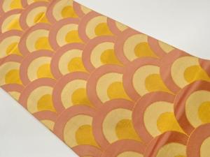 青海波模様織出し袋帯